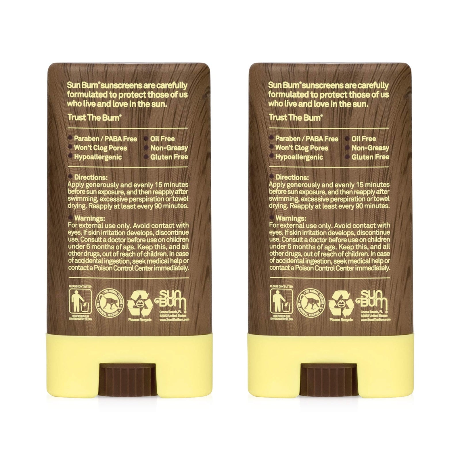 Sun Bum Face Stick 0.45-Ounce