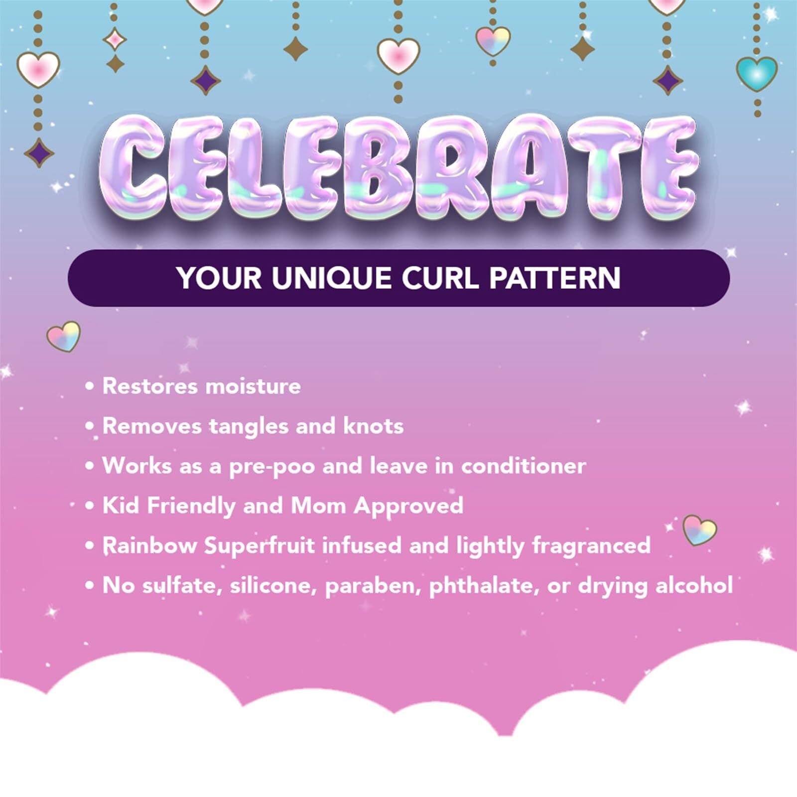 MAGICAL TRESSES by Afro Unicorn - 1-2-3 Wishes Silky Conditioner - Restores Pack