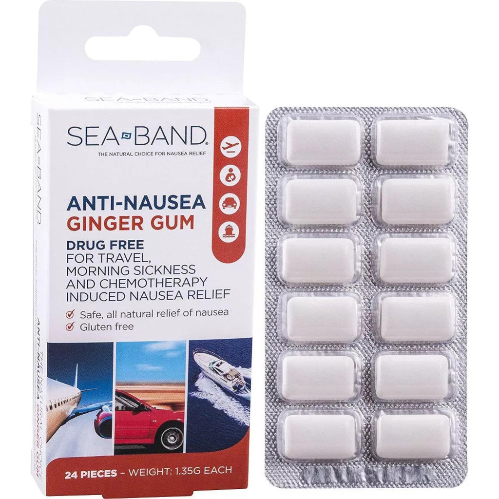 Sea-Band Anti-Nausea Ginger Gum 24 (2 Pack)