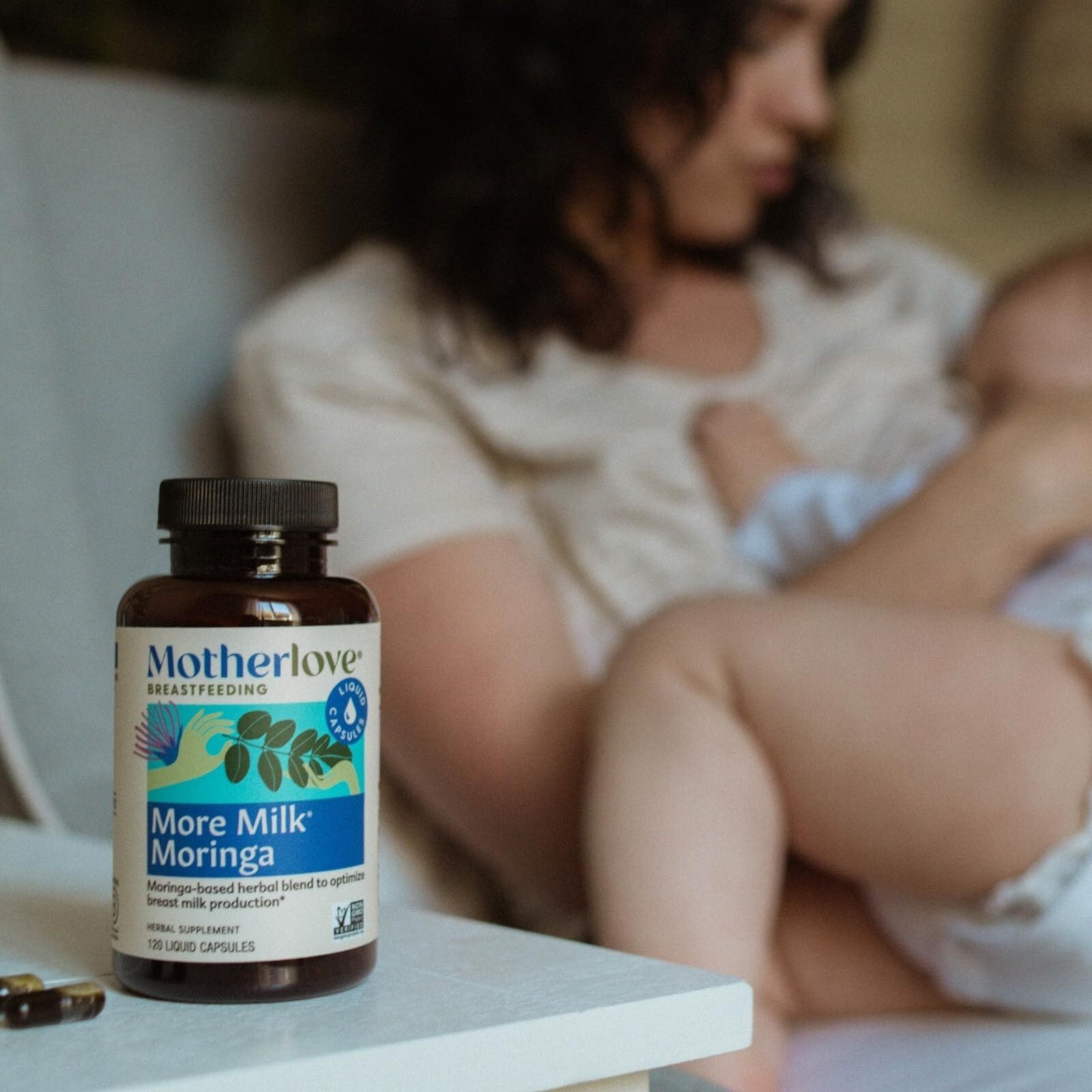 Motherlove More Milk Moringa (60 Liquid caps) Moringa-Based Lactation Supplement