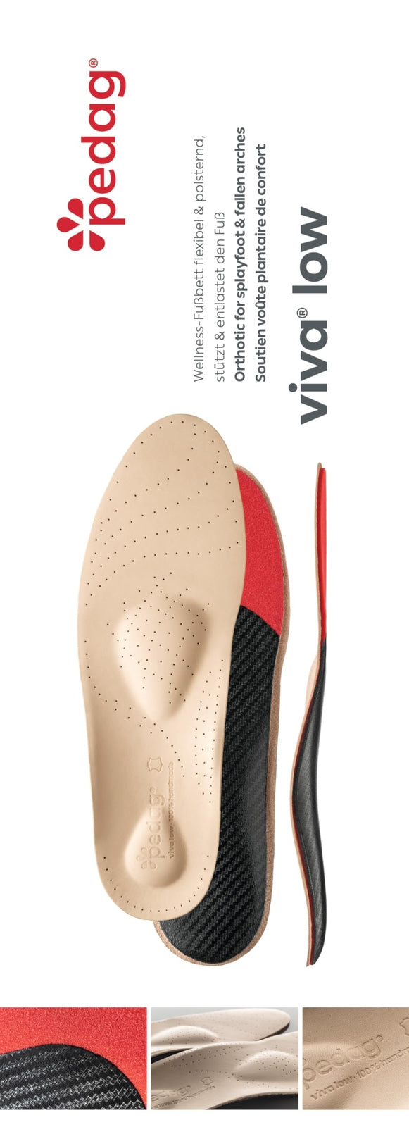 Pedag Viva Low | Low Arch Support | Handmade in Germany | Plantar Fasciitis