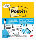 Post-it Easy Erase Whiteboard Sheets, 2 Pack, 9.1 x 9.1 in, Instant Whiteboard,