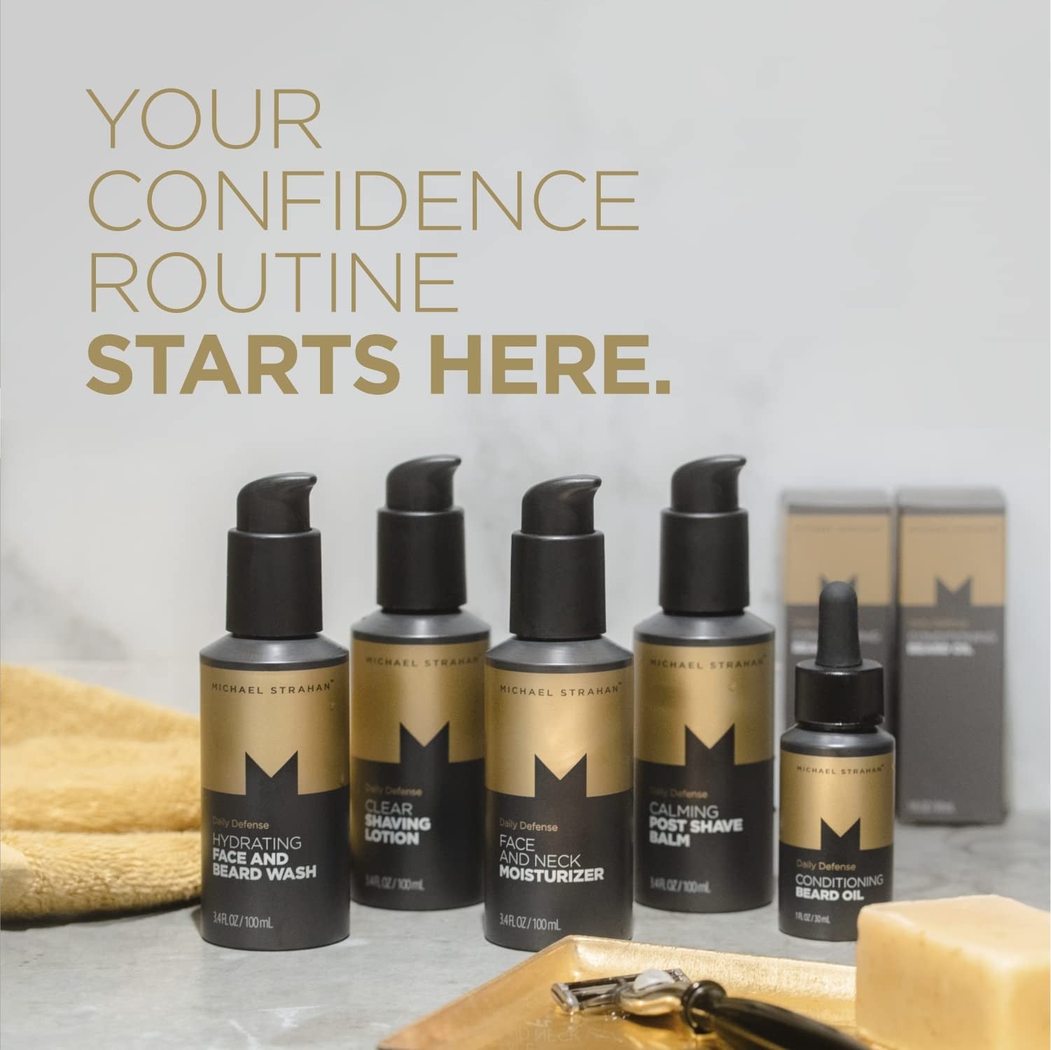 Calming Post Shave Balm by Michael Strahan | Men’s Grooming and Skincare for