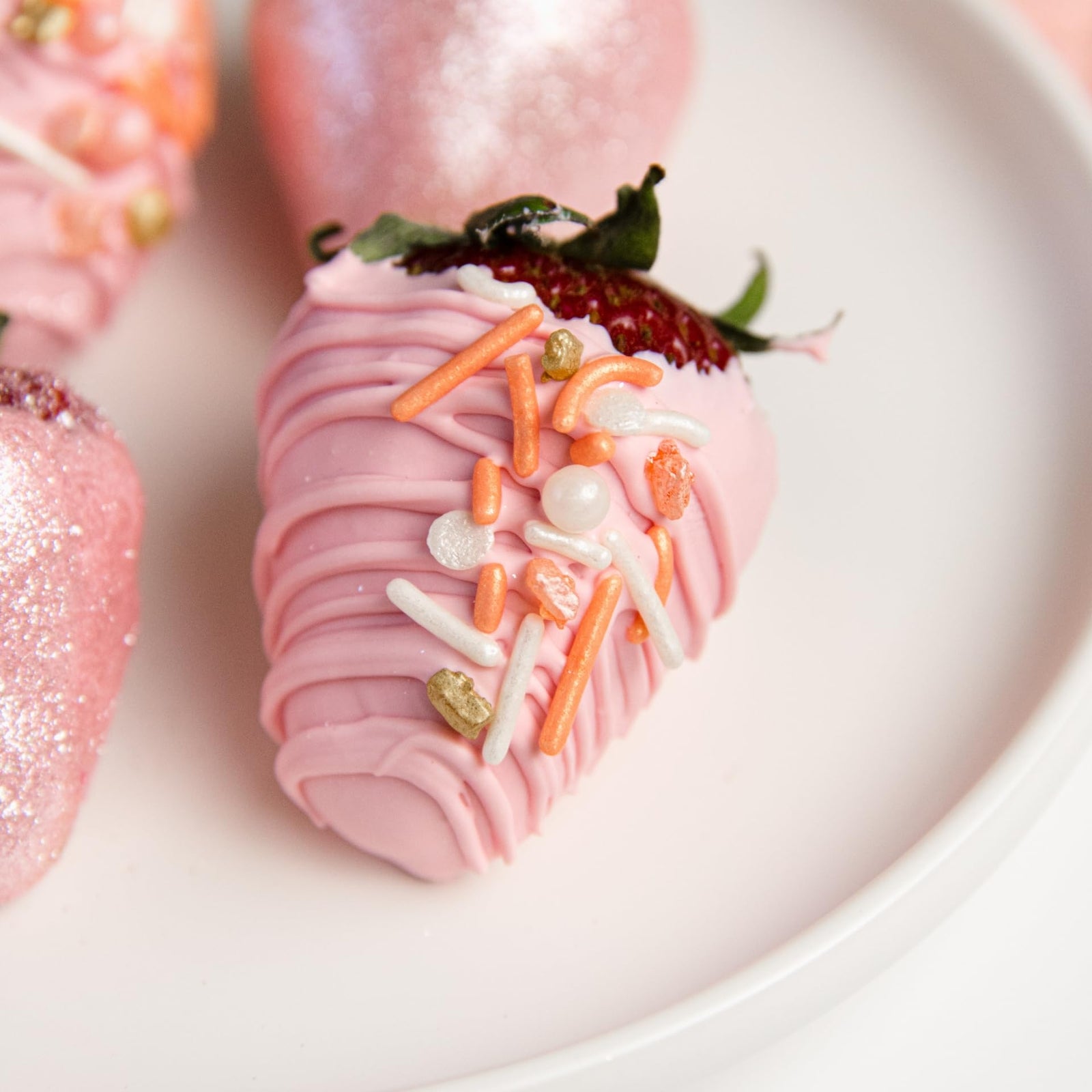 Sweets Indeed Sprinkles, Peach Rose Gold Edible Sprinkle Mix, Perfect for Cake