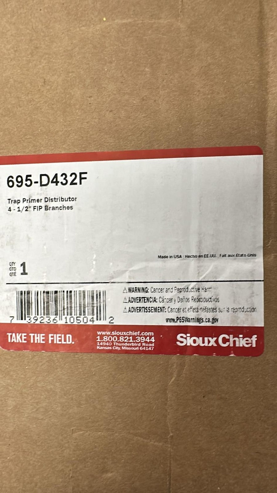 SIOUX 695-D432F