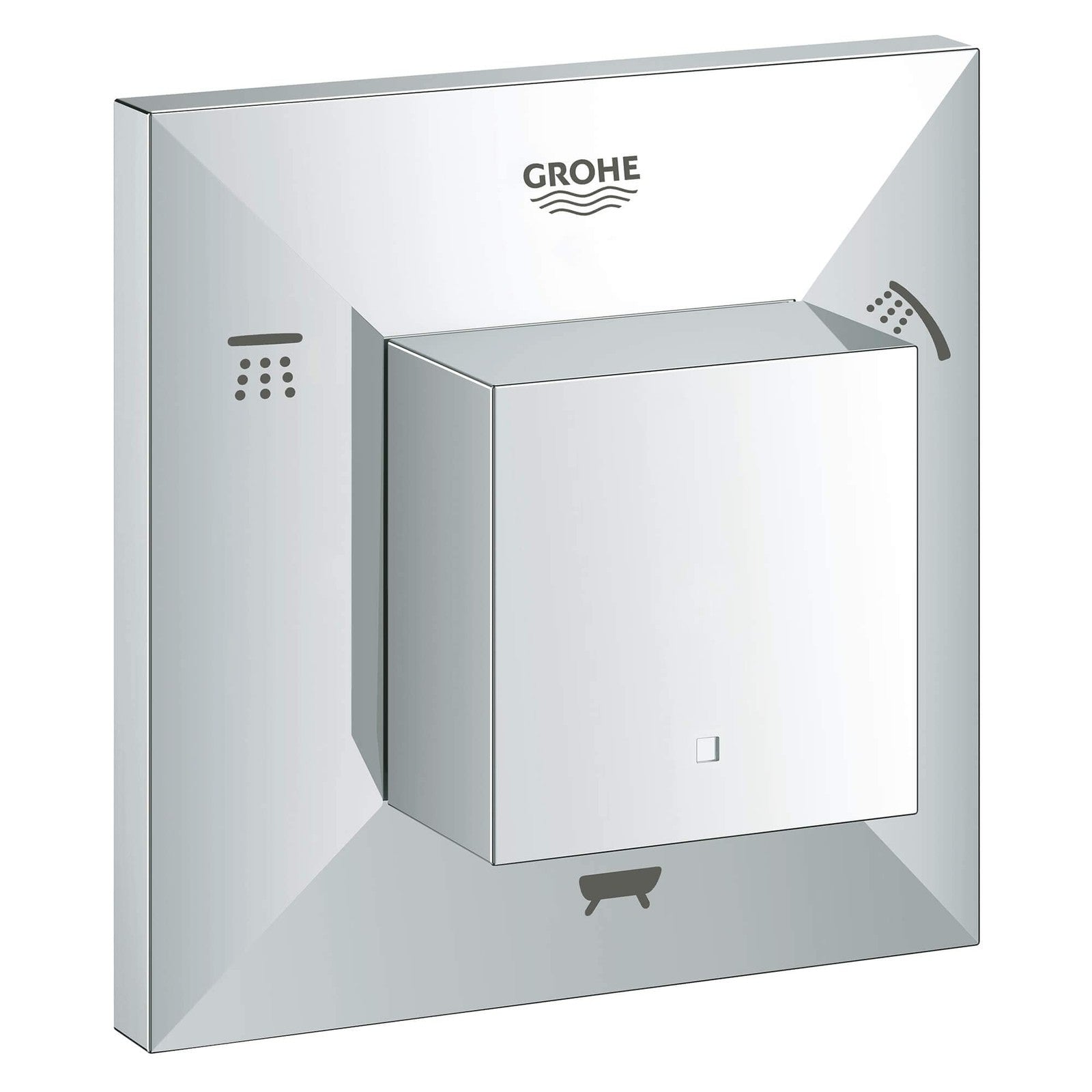Grohe 19799000 Allure Brilliant Single-Handle 5-Port Diverter Trim Kit,