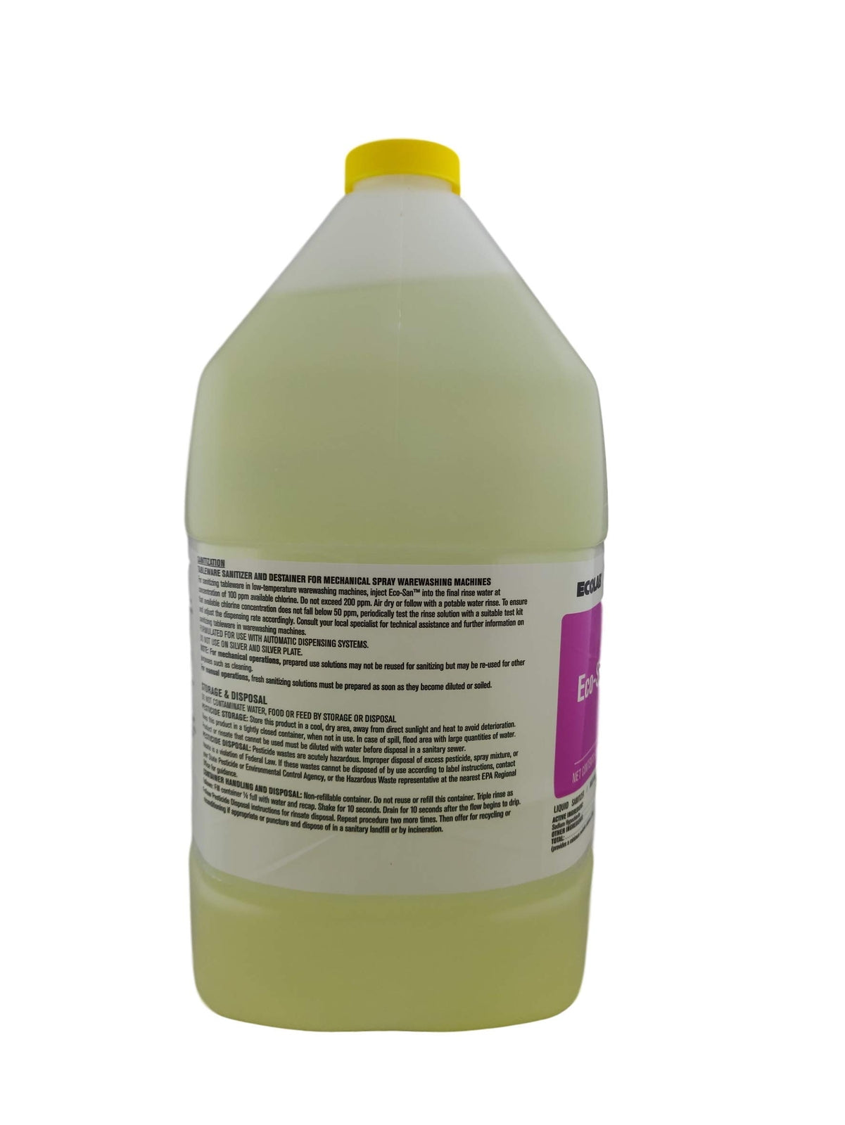 Ecolab Eco-San Commercial-Stregth Sanitizer, 1 Gallon Bottle, Ultra