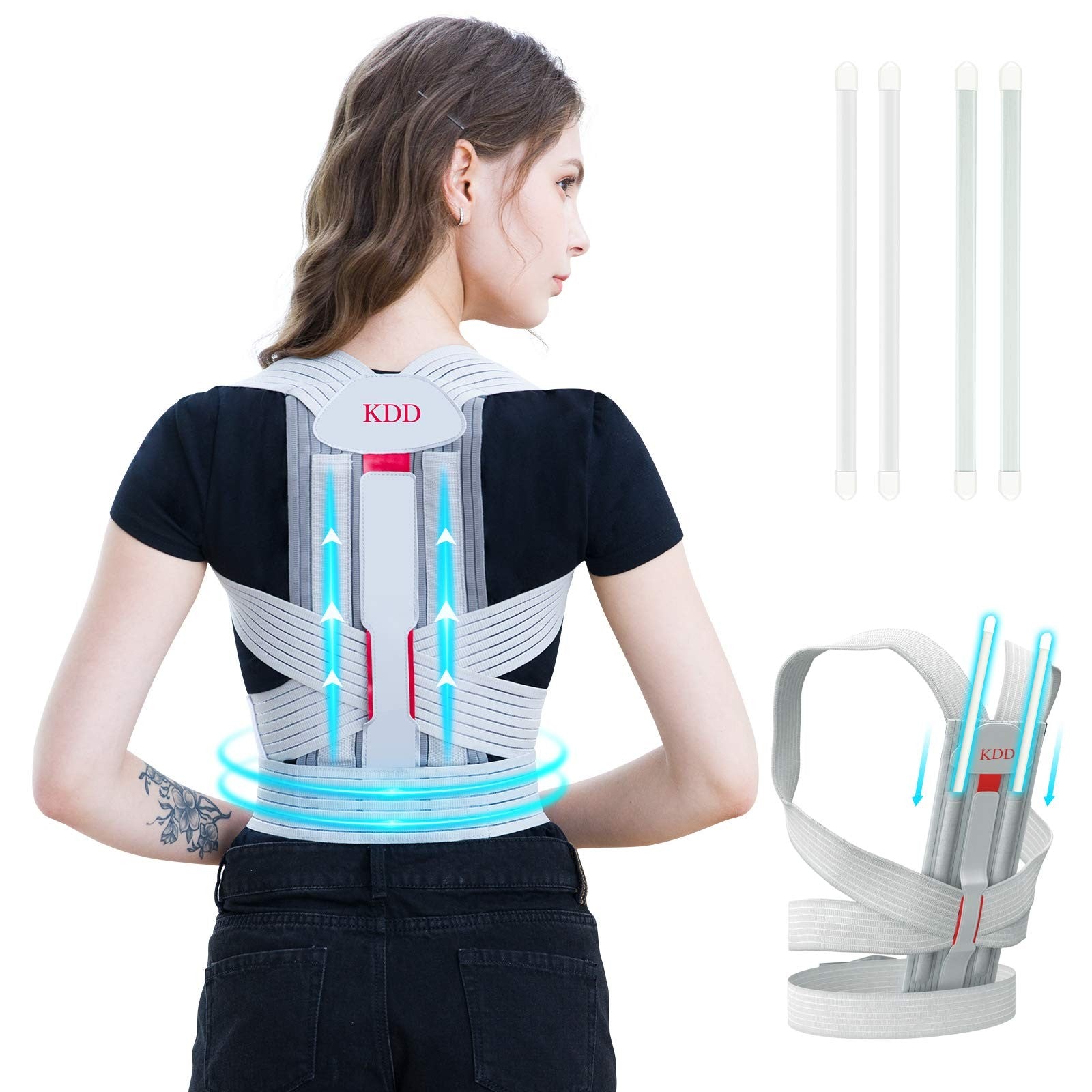 KDD Posture Corrector for Women and Teens - Posture Straightener, Adjustable