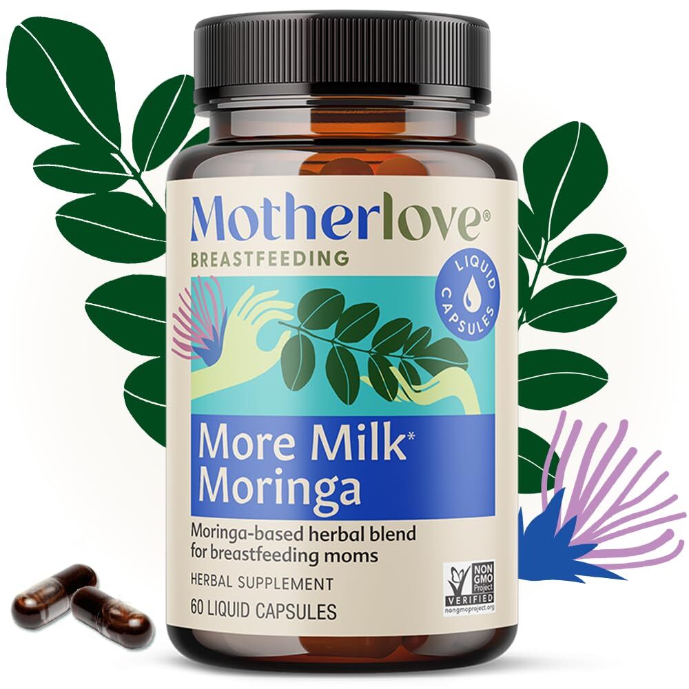 Motherlove More Milk Moringa (60 Liquid caps) Moringa-Based Lactation Supplement