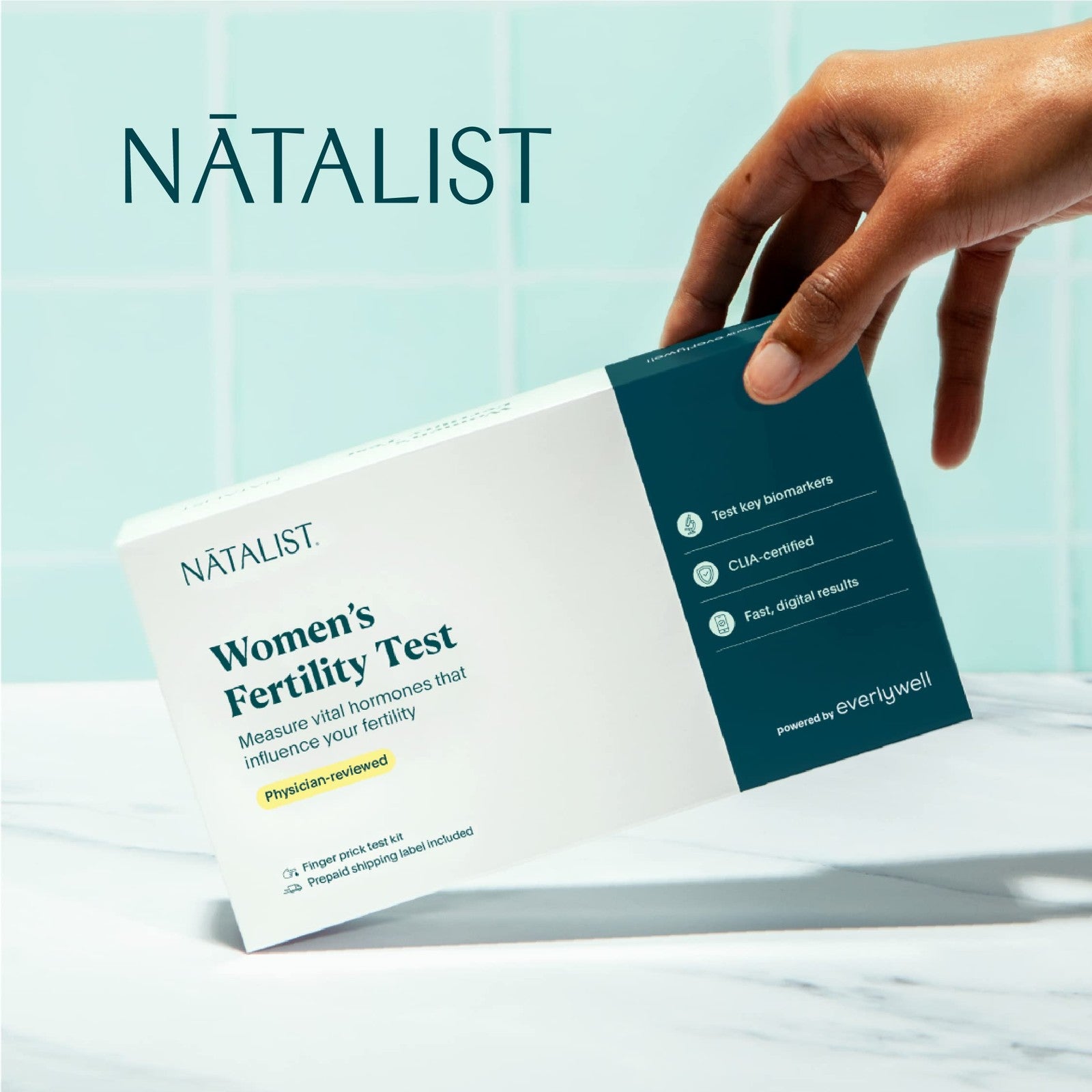 Natalist Women's Fertility Test - at-Home Test Kit by Everlywell Measures Key