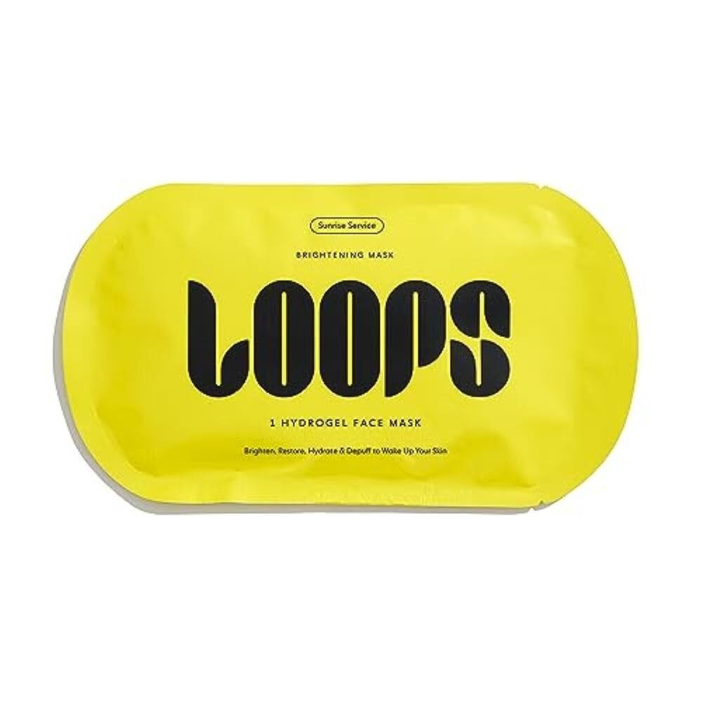 LOOPS SUNRISE SERVICE - Brightening Hydrogel Face Mask - Hydrates, Brightens,