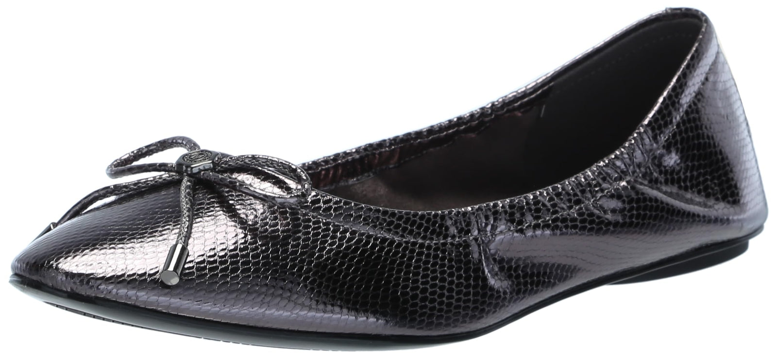Karl Lagerfeld Paris Women's Velma Ballet Flat Sandal, Dark Slate, 9