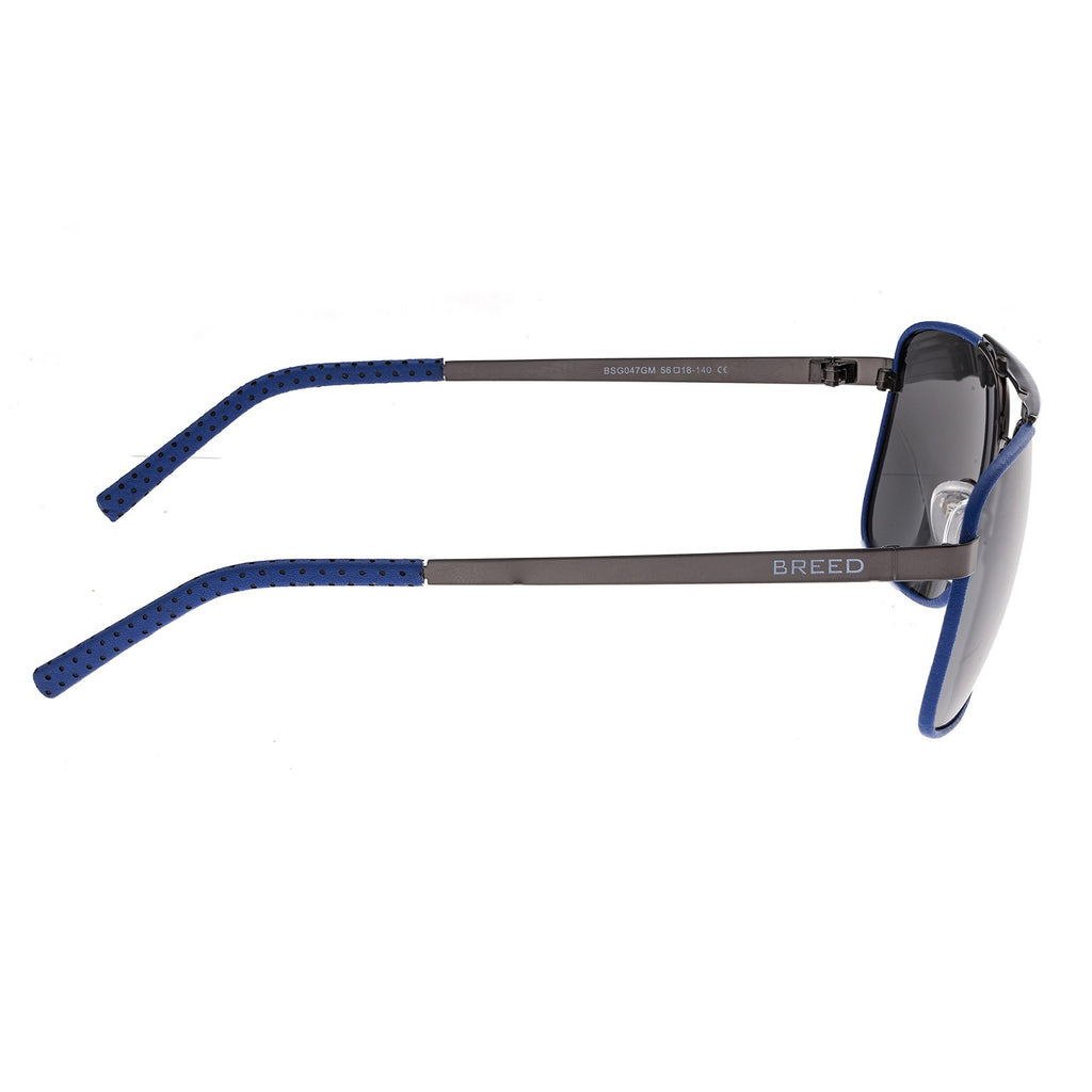 BREED Draco Polarized Sunglasses - Gunmetal/Black