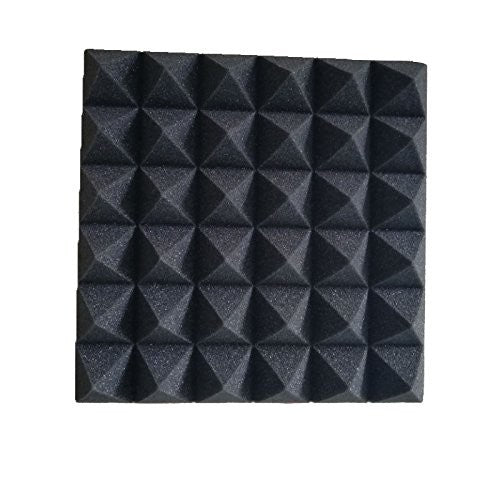 12 Pack Acoustic Foam Panels Soundproofing Studio Foam Wedge Tiles Fireproof 2"