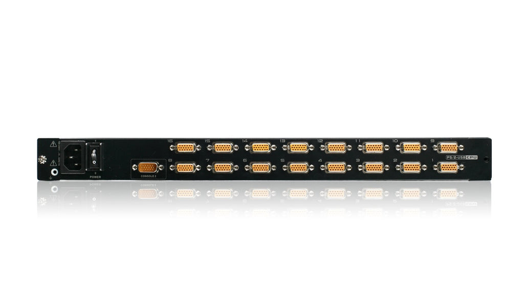 IOGEAR Rackmount 16-Port KVM Switch Console 17" TFT LCD Active Matrix