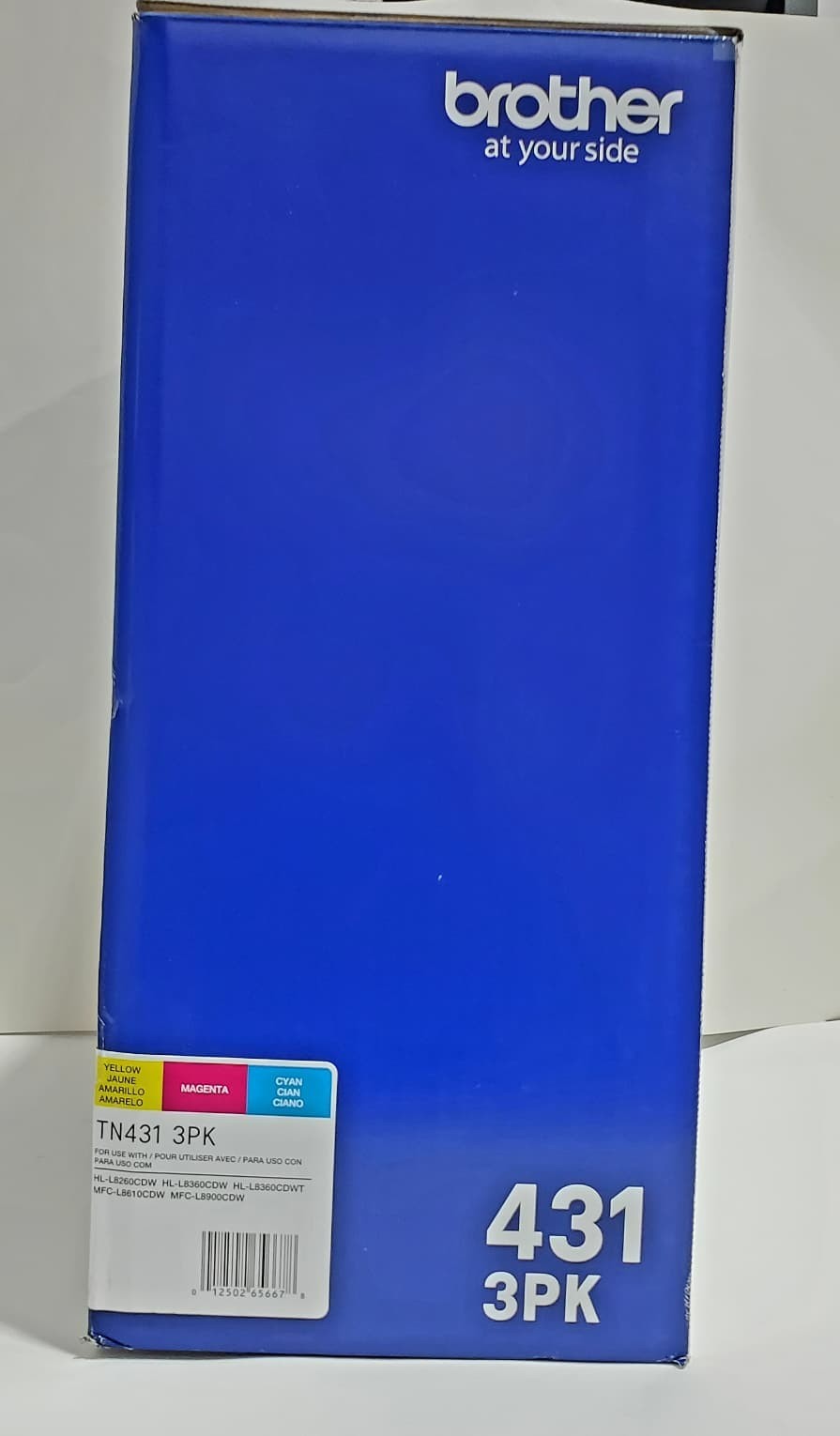Brother TN4313PK Genuine Toner 3 Pack TN431C TN431M TN431Y Cyan Magenta Yellow