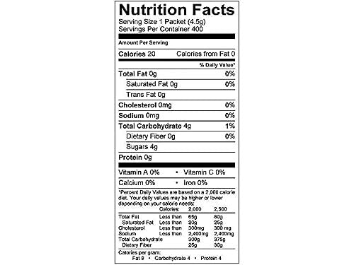 Tropically Grown Organic Raws Cane Sugar, 200/Box