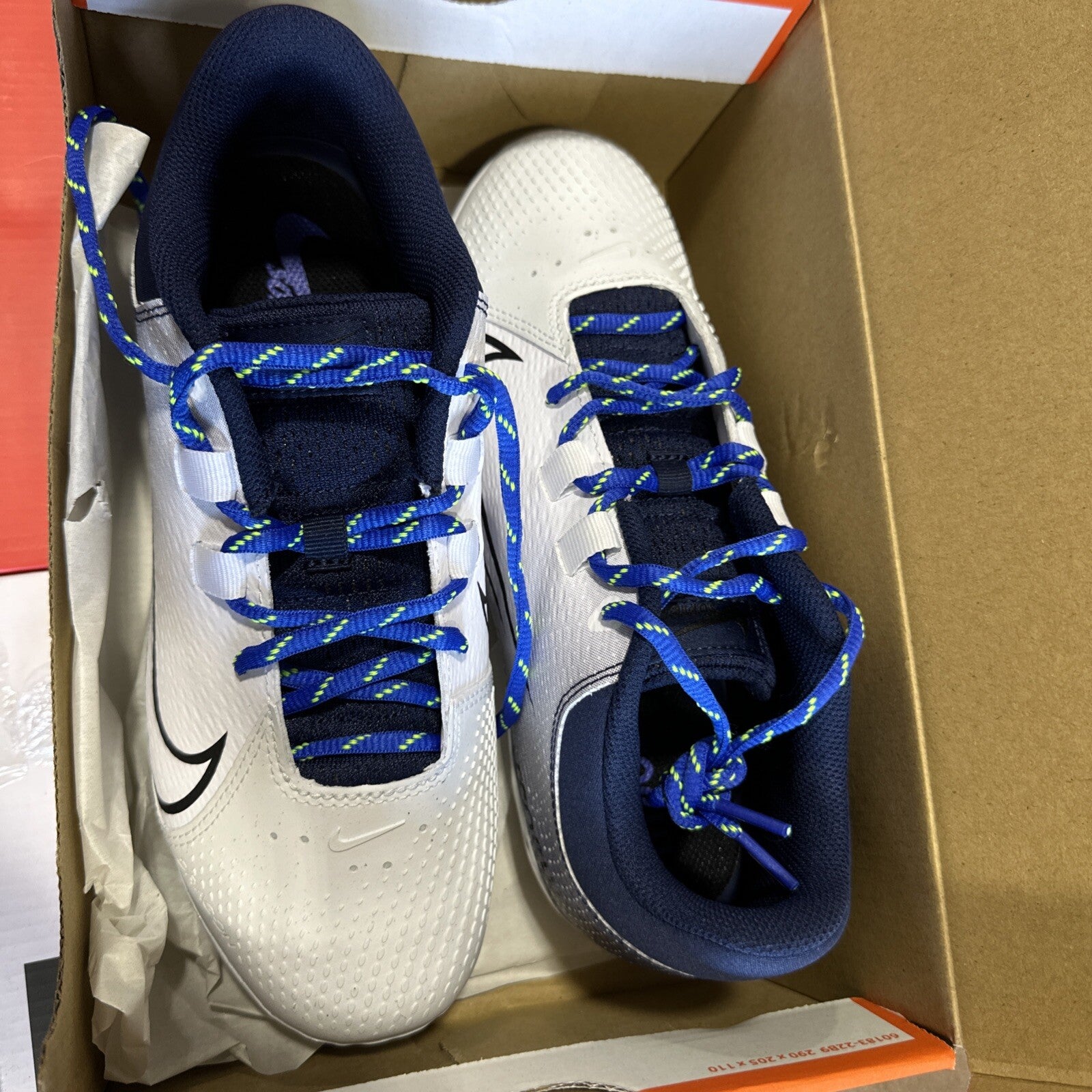 Nike Hyperdiamond 4 PRO Metal Softball Cleats - White Navy CZ5920-400 Women’s 8
