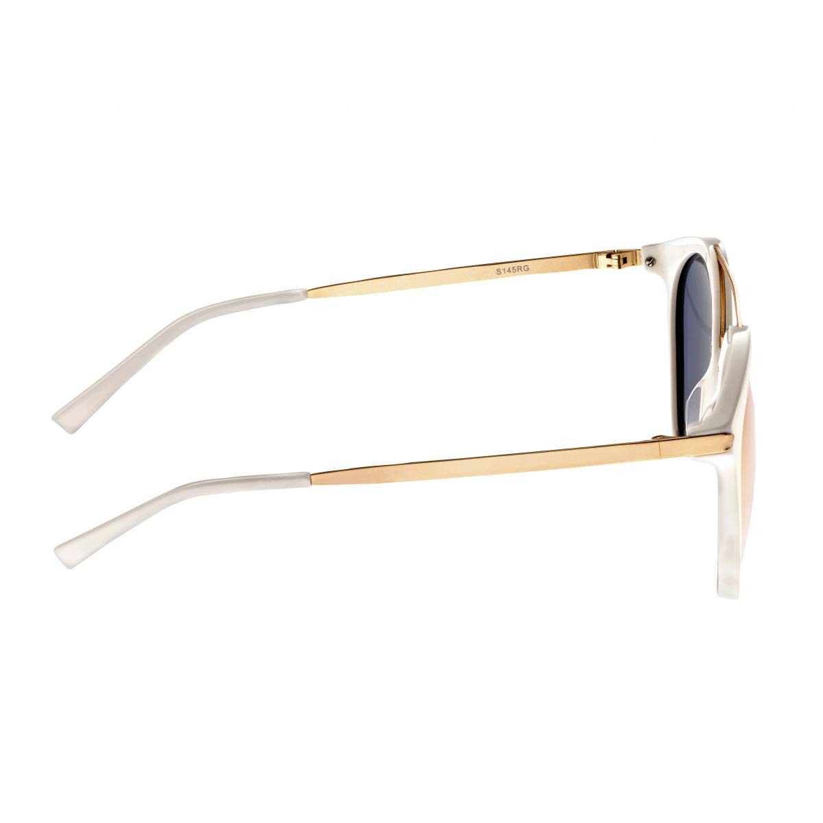 Rose Gold Polarized Sixty One Sunglasses - White/Gold SIXS145RG