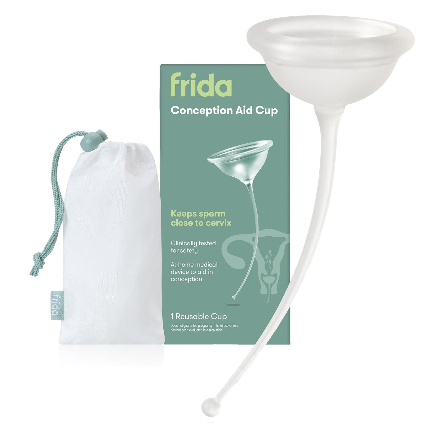 Frida Fertility Conception Aid Cup, Keeps Sperm Close to Cervix, Natural