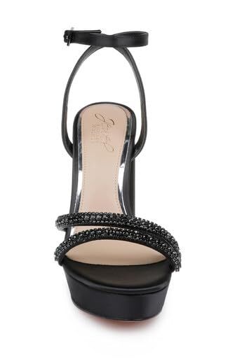 Jewel Badgley Mischka Rochel Platform Block Heel with Gemstone Embellished