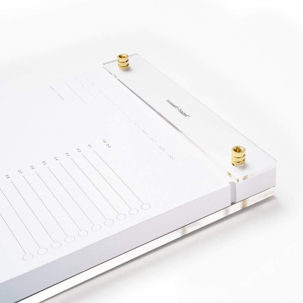 RUSSELL+HAZEL Acrylic Drafter’s Tablet, Acrylic Tablet Pad, Desk Accessory,