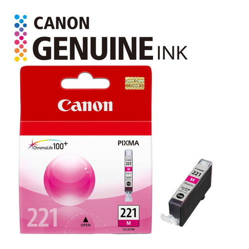 Canon CLI-221 Genuine Magenta Ink Tank, Compatible with MP980, MP560, MP620,