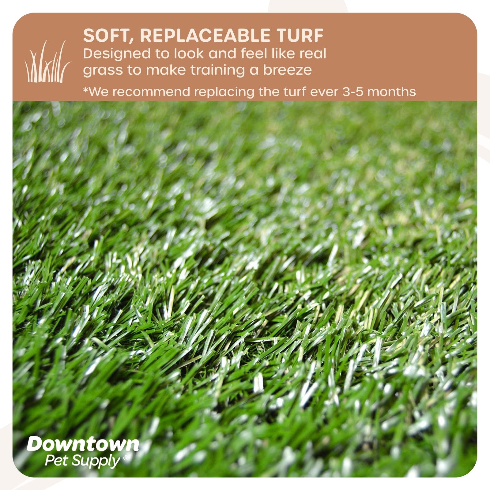 Downtown Pet Supply Dog Grass Pad with Tray, 20 x 30 w/Drawer - Outdoor and