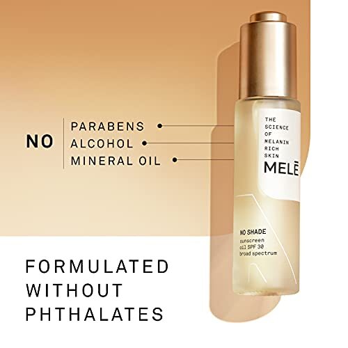 Mele Sunscreen Oil SPF 30 – Lightweight, Invisible Finish, 1 oz, No Shade