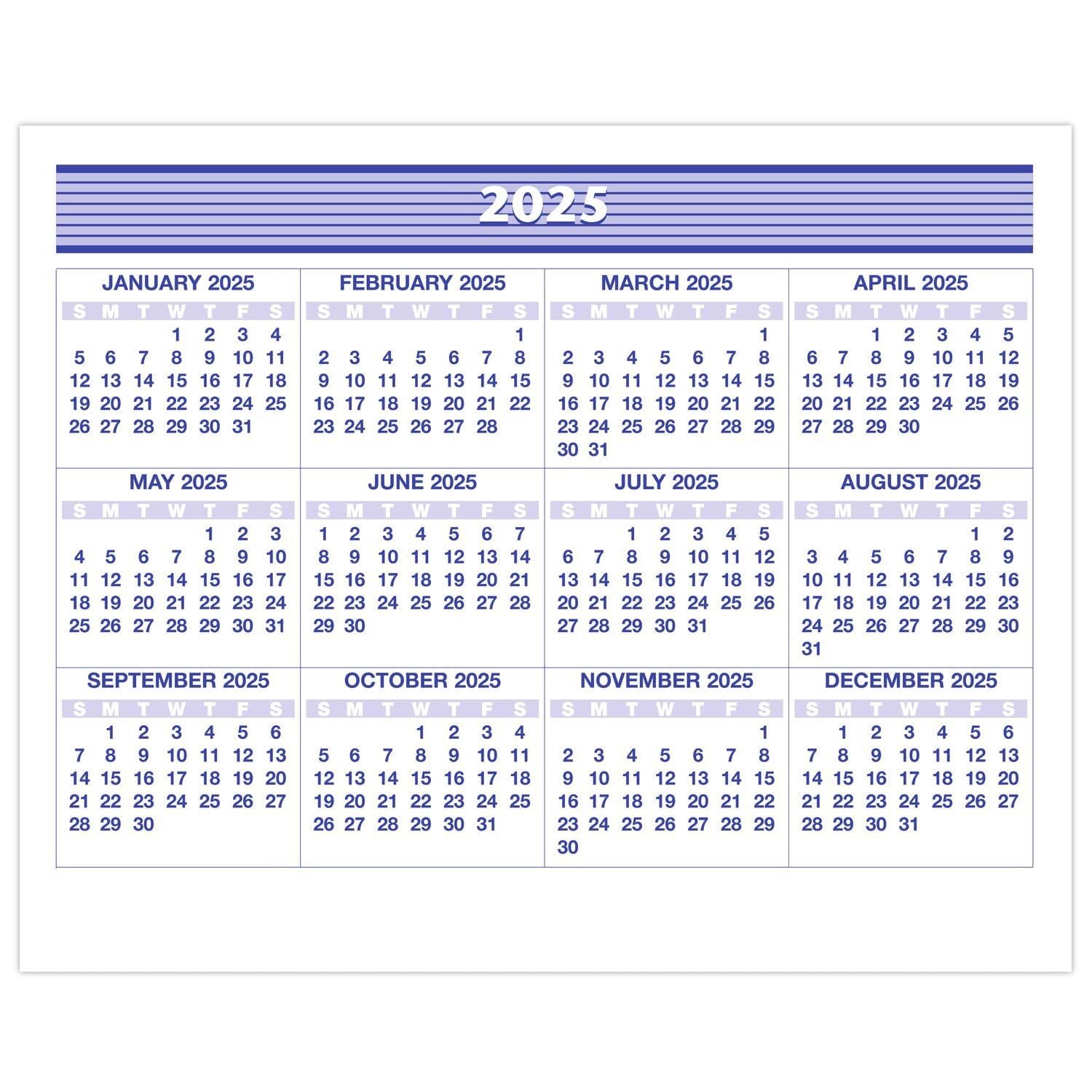 AT-A-GLANCE 2025 Desk Calendar Refill, Weekly, 6" x 7", Flip-A-Week (SW705X5025)