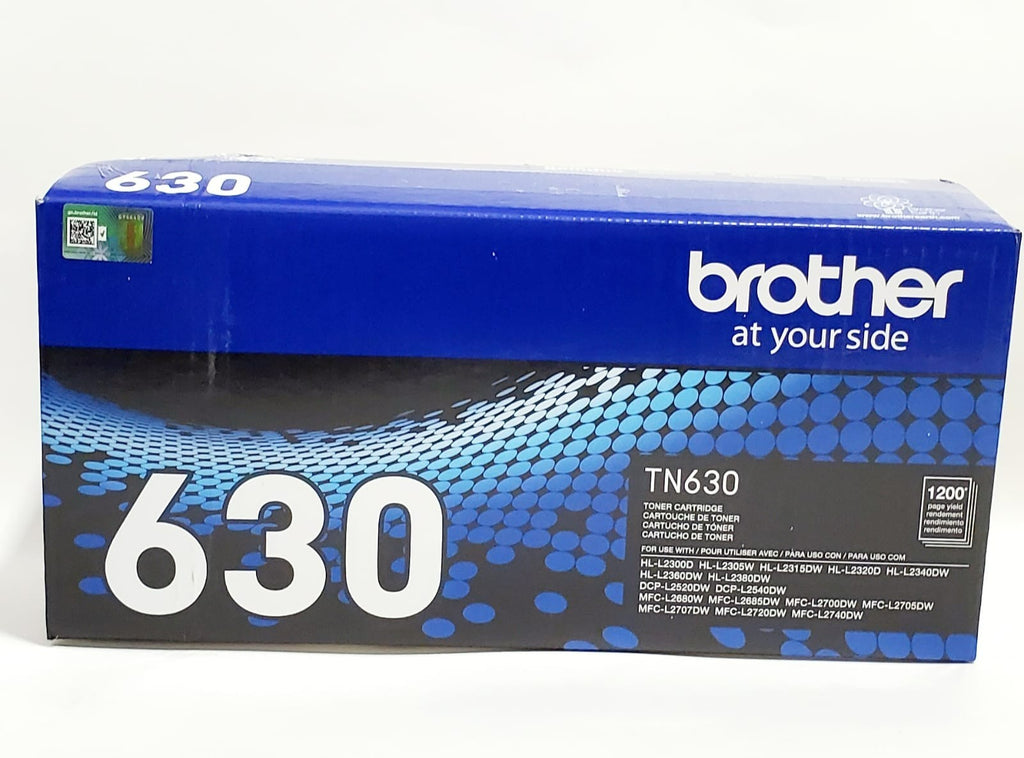Brother TN630 Genuine Standard Yield Black Toner Cartridge OEM 1,200 Pages