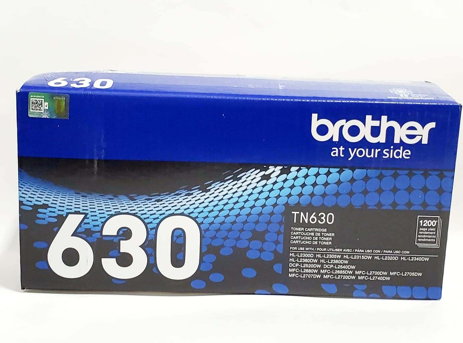 Brother TN630 Genuine Standard Yield Black Toner Cartridge OEM 1,200 Pages