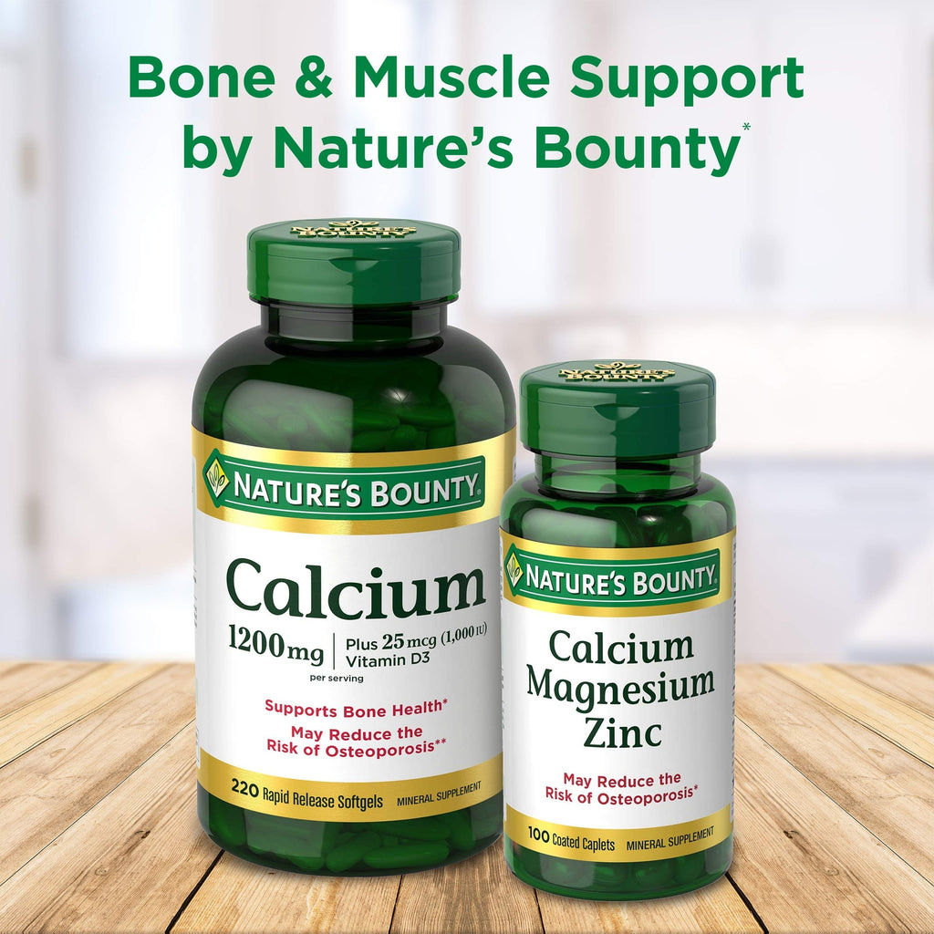 Calcium & Vitamin D Gummies by Nature's Bounty, Immune Support & Bone Health,