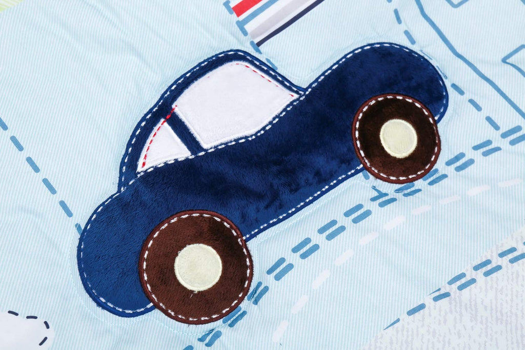 My Little Town 4-Piece Nursery Crib Bedding Set for Newborn Baby Infant