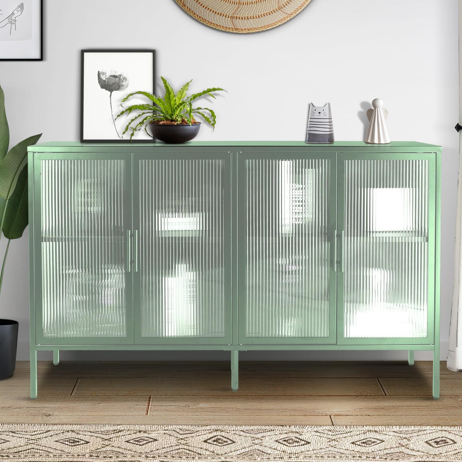 SPOFLYINN Sideboard Buffet Cabinet Kitchen Pantry Storage Cabinet