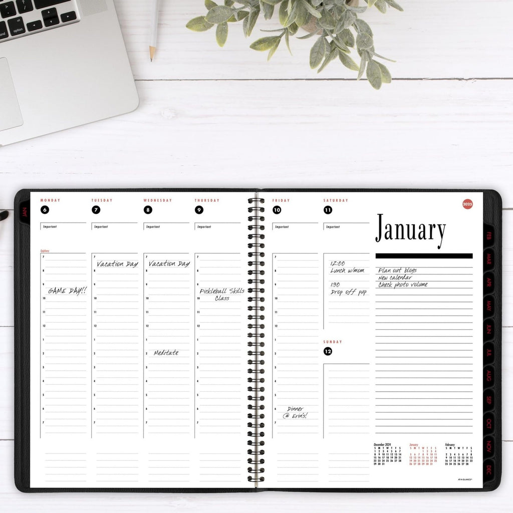 2025 AT-A-GLANCE® 800 Range Weekly/Monthly Appointment Book Planner, 8-1/4" x