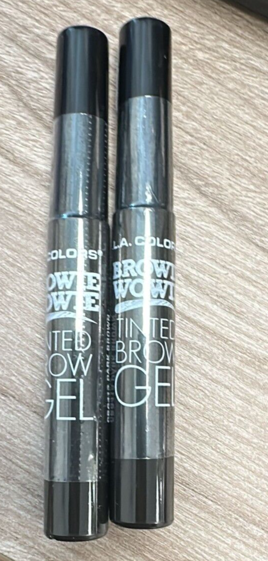 2X L.A. COLORS Browie Wowie Brow Tinted Gel Dark Brown Sealed Free Shipping