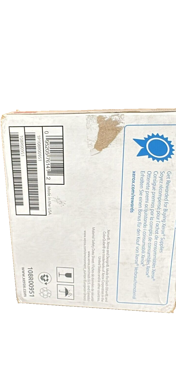 Xerox 108R00951 Solid Ink Stick, Magenta, 6/Box - in Retail Packaging