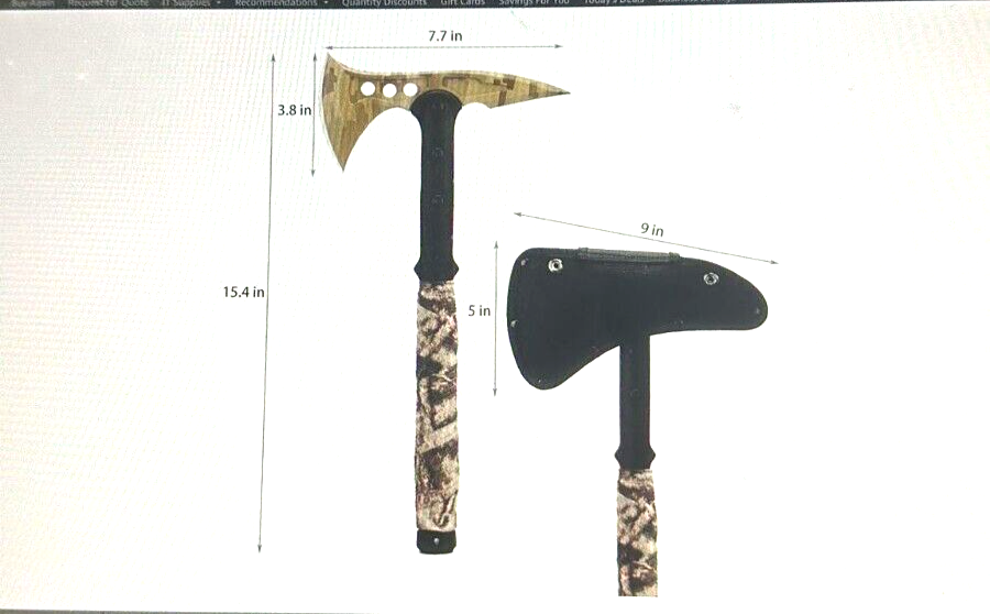 Camping Hatchet Outdoor Utility Axe with Sheath – Hiking Camp Tool