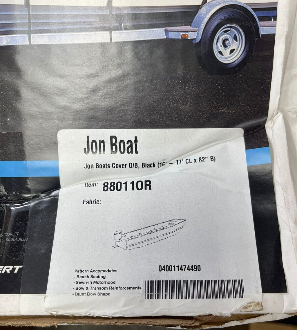 Taylor Made Trailerite Semi-Custom Jon Boat Cover for Outboard Motor