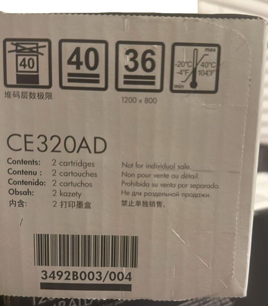 Original HP 128A Black CE320AD LaserJet Toner Cartridge (1)