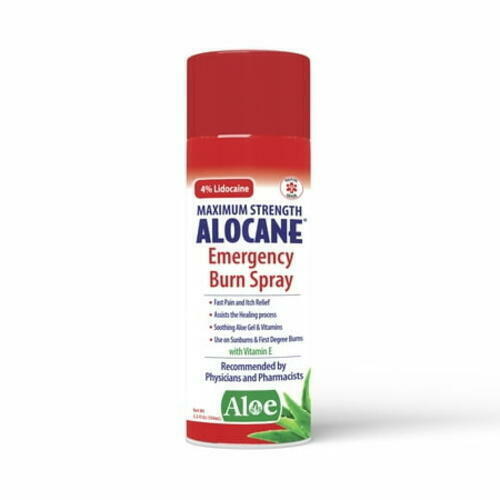 ALOCANE® Emergency Burn Spray  4% Lidocaine Max Strength Fast Pain Itch Relief