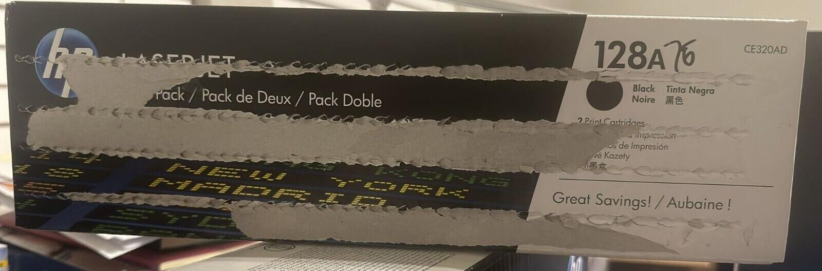 Original HP 128A Black CE320AD LaserJet Toner Cartridge (1)