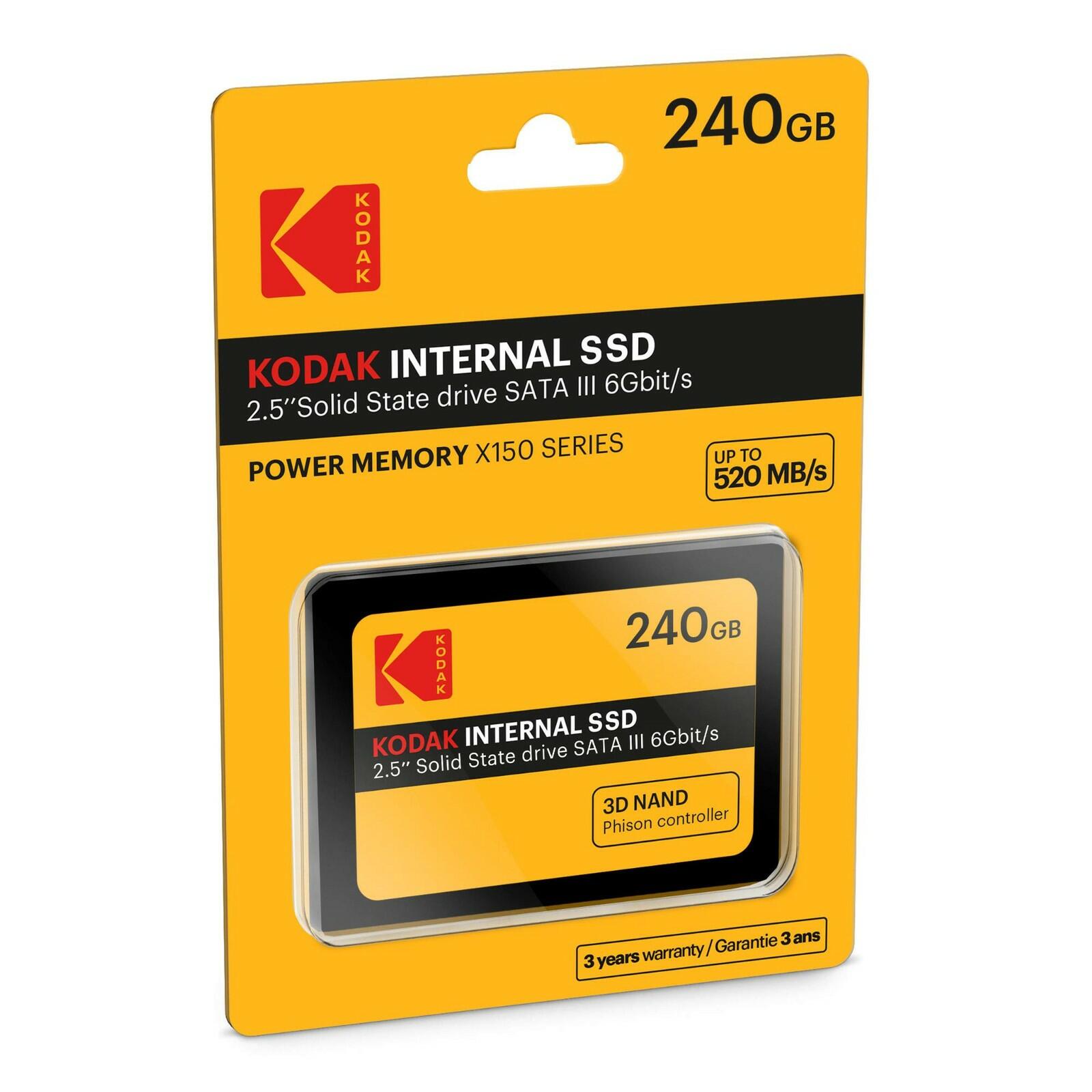 KODAK Internal SSD X150, Yellow, 240GB
