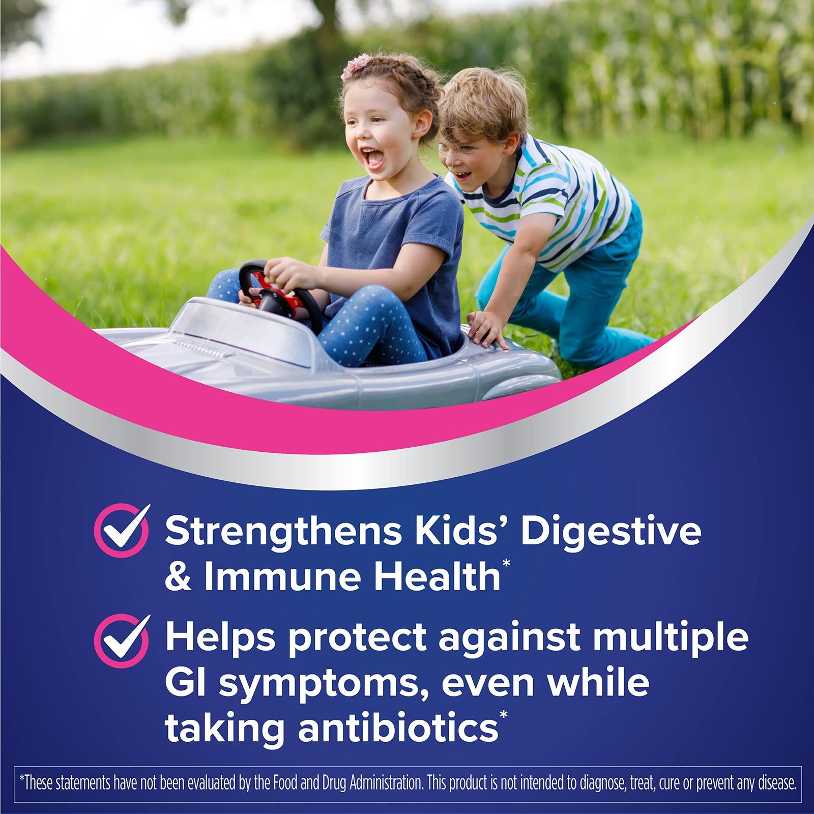 Florastor Kids Dual Action Probiotic Supplement, Strengthens Kids' Digestive &