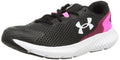 Under Armour Women's Charged Rogue 3, (004) Black/Pink Punk/White, 9.5