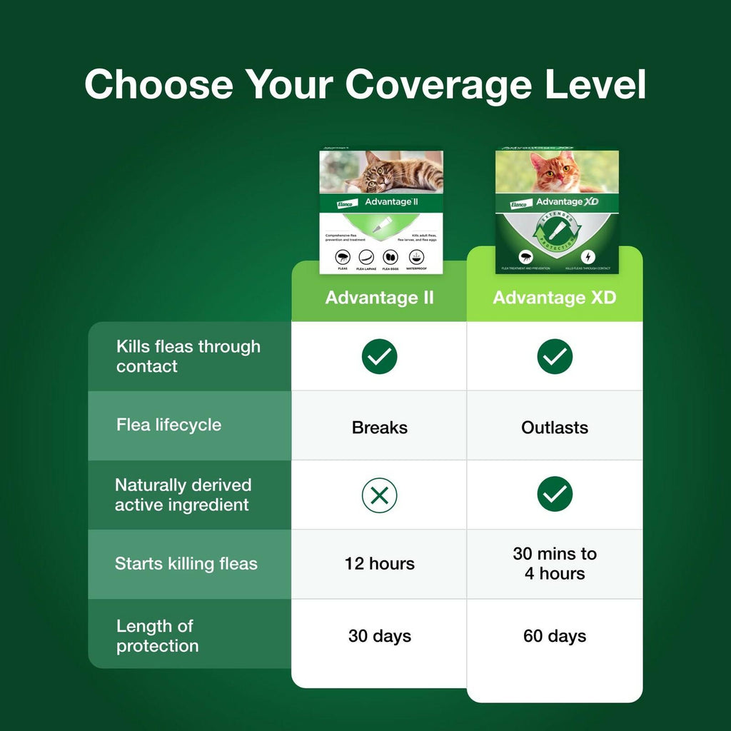 Advantage II Large Cat Vet-Recommended Flea Treatment & Prevention | Cats Over 9