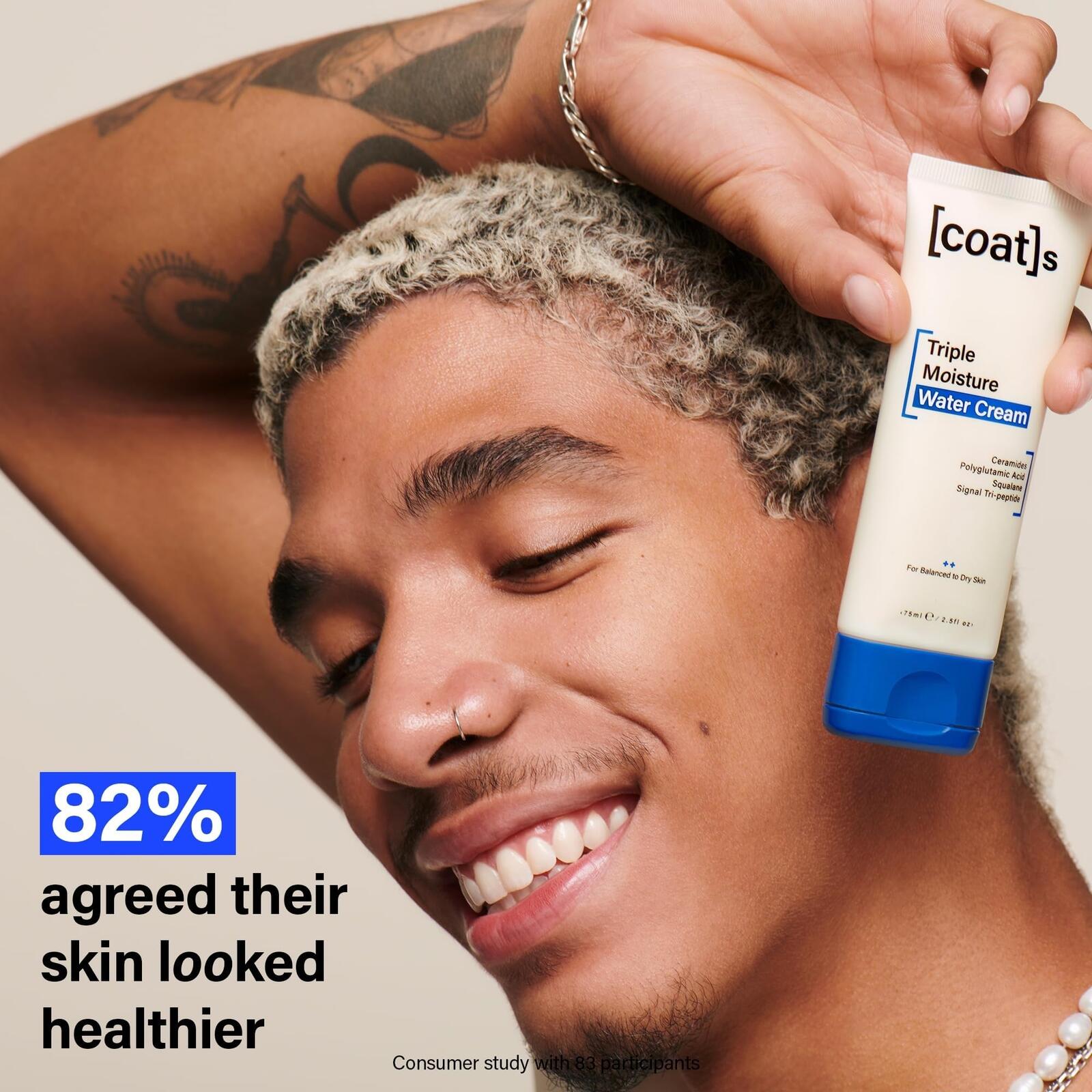 COATS Triple Moisture Water Cream – Lightweight, Oil-Free Face Moisturizer –