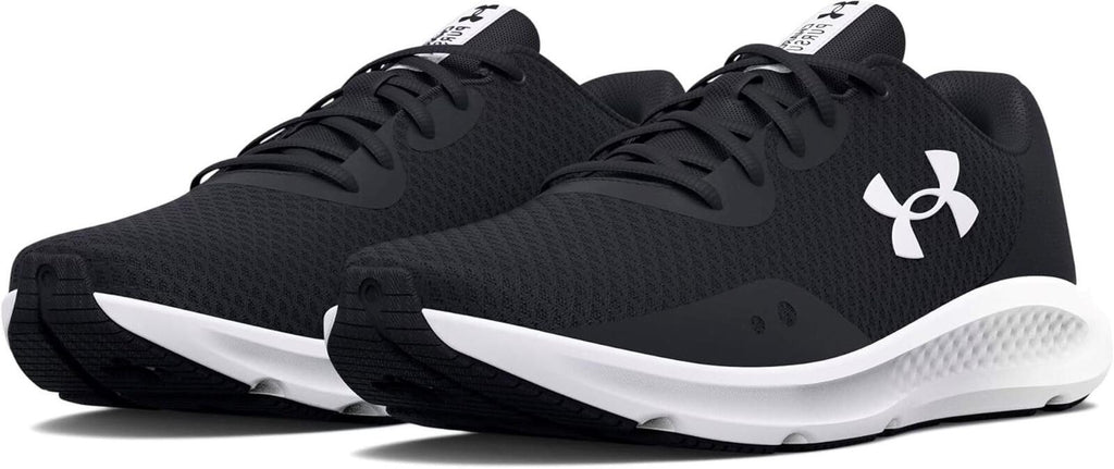Under Armour Women's Charged Pursuit 3, Black/White, 10 Medium US