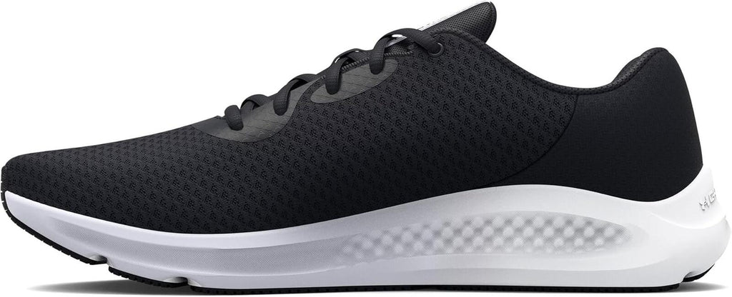 Under Armour Women's Charged Pursuit 3, Black/White, 10 Medium US